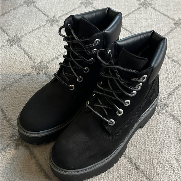 Timberland Women's Black Stone Street 6” Waterproof Boots - Picture 2 of 10